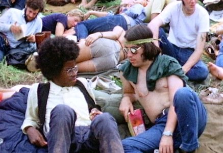 Hippies at Woodstock Music Festival, 1969. Photo by Derek Redmond and Paul Campbell.