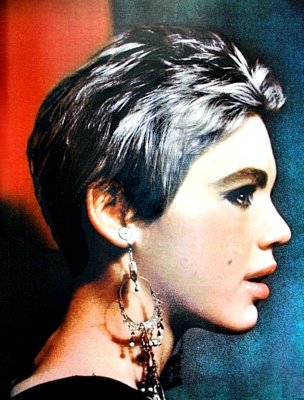 Edie with silver hair.