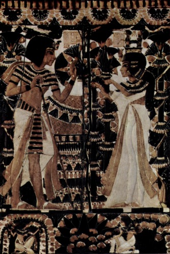 Painting from Tutankhamen's tomb.