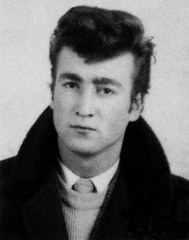 John Lennon as a teddy boy.